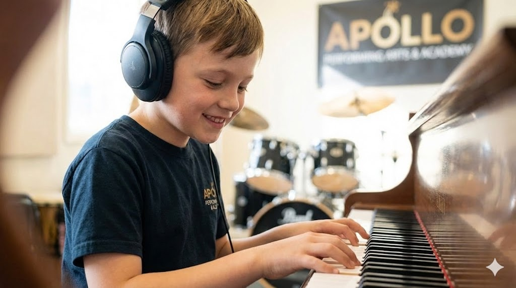Private Piano instruction and music theory at Apollo Performing Arts & Academy